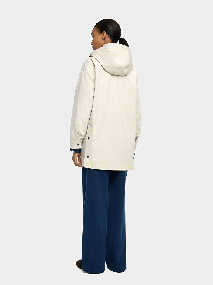 Kapüşonlu Pamuklu Ceket