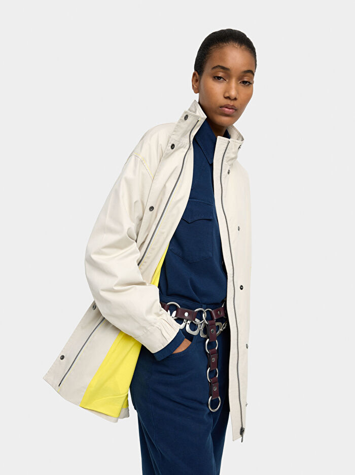 Kapüşonlu Pamuklu Ceket