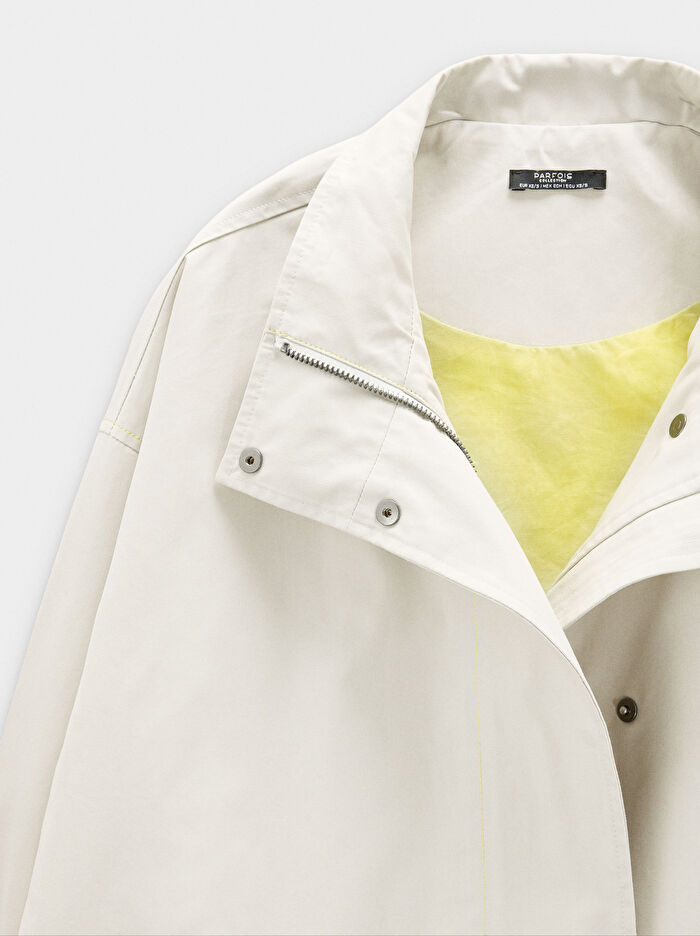 Kapüşonlu Pamuklu Ceket