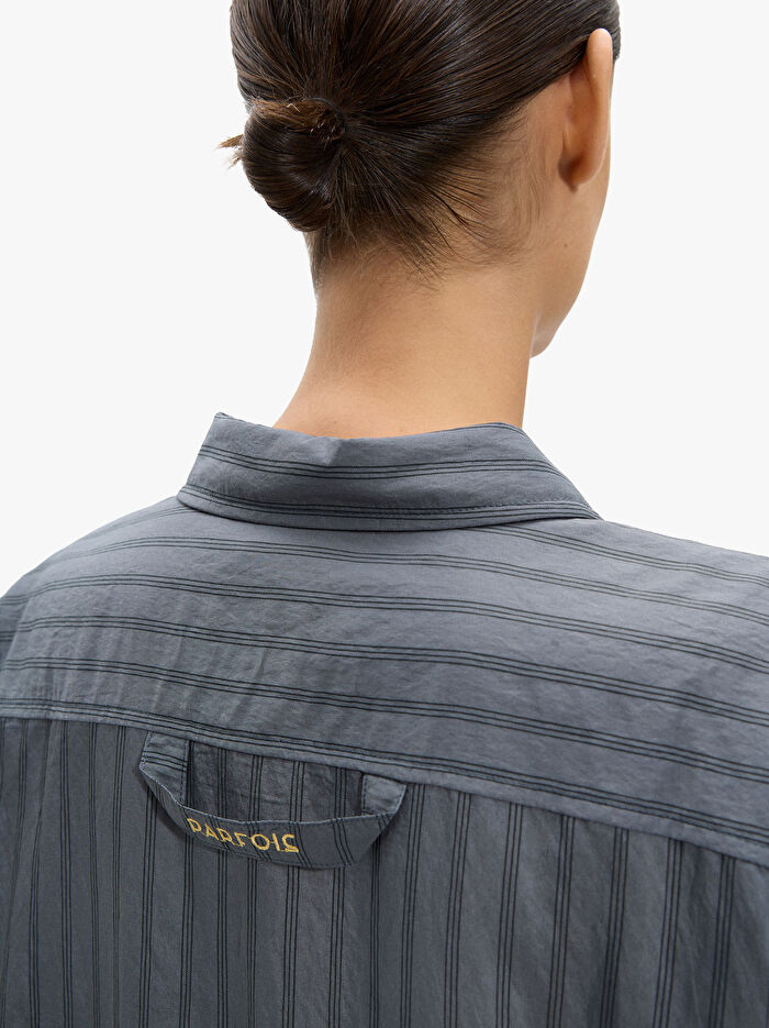 Çizgili Gömlek Elbise