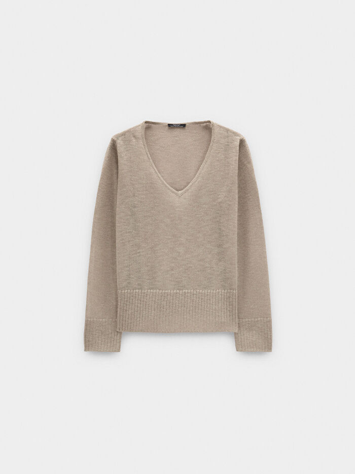 Yarı Şeffaf Örme Kazak