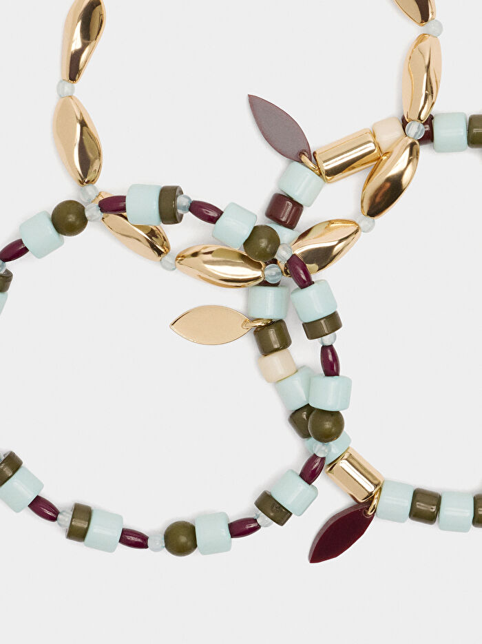 Boncuklu Elastik Bileklik