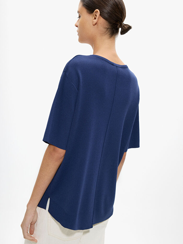 Kısa Kollu Örme Kazak