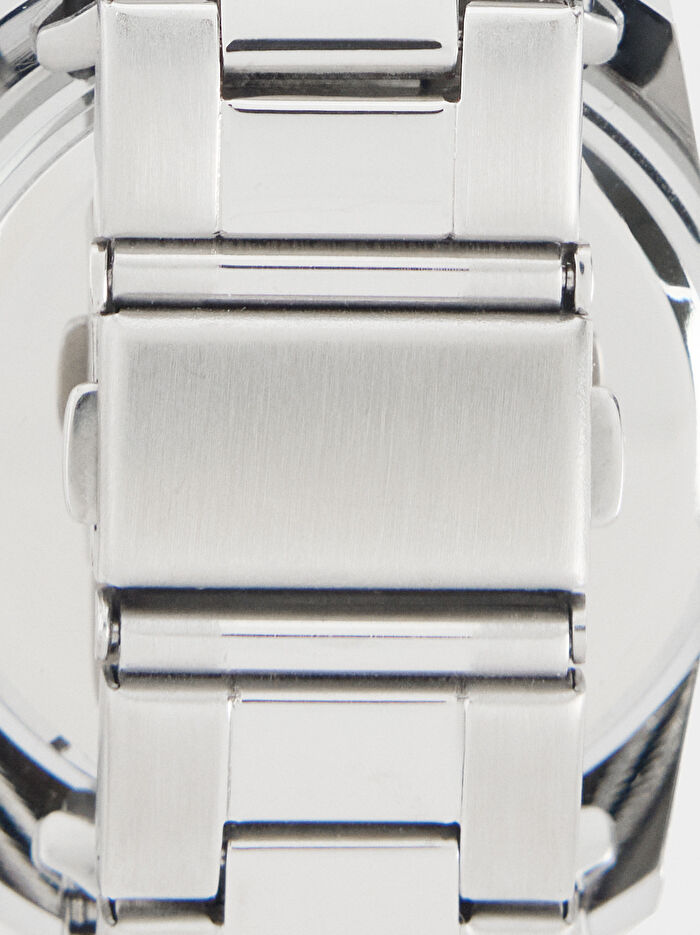 Paslanmaz Çelik Kayışlı Yuvarlak Saat