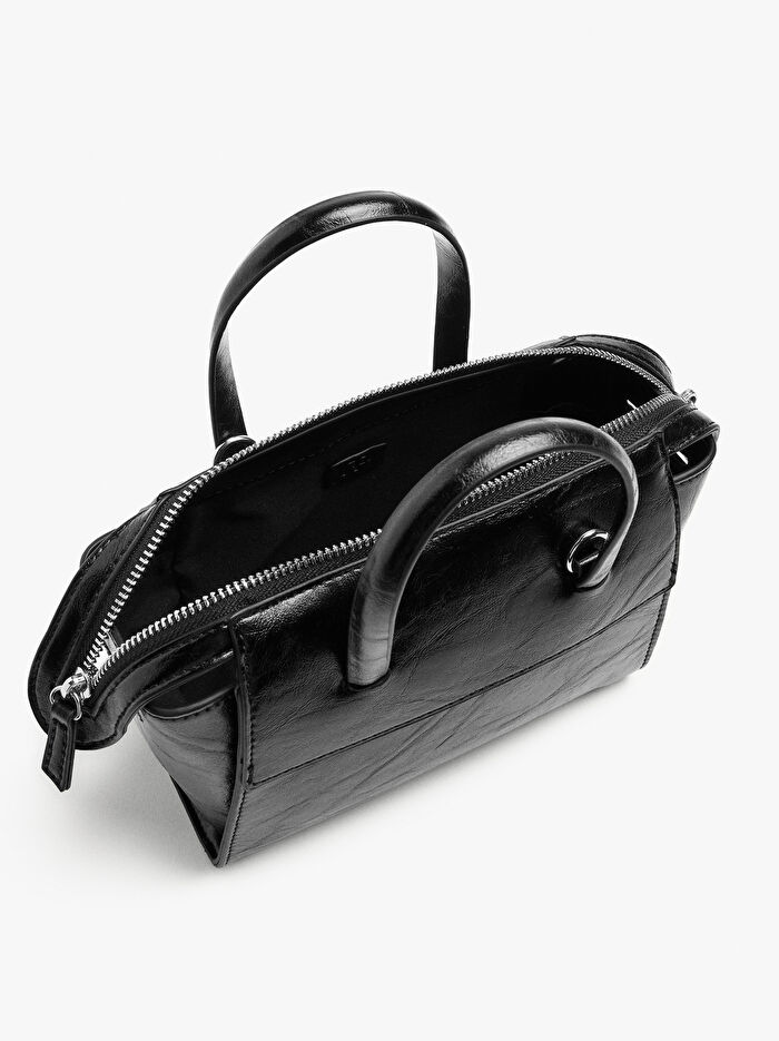 Çapraz Askılı Tote Çanta