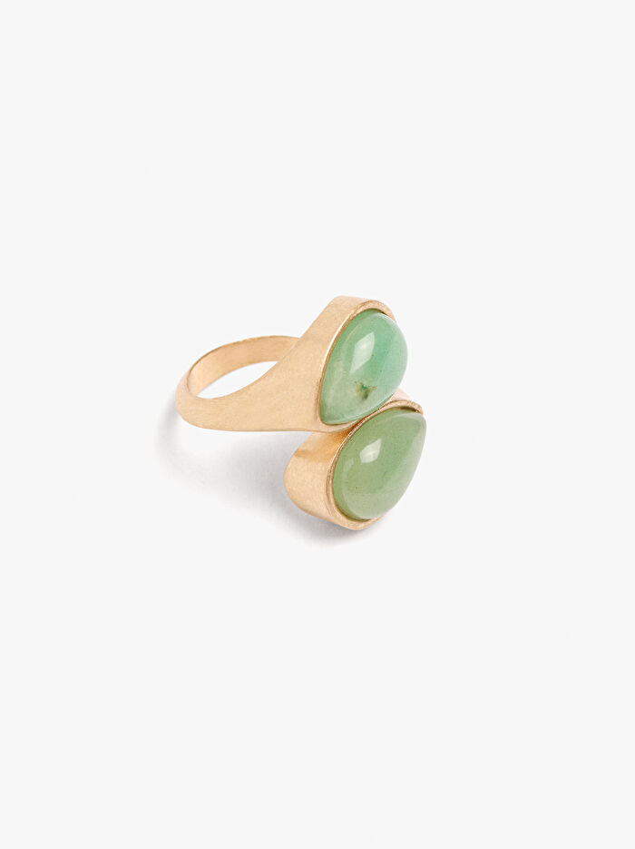 Taşlı Oval Yüzük