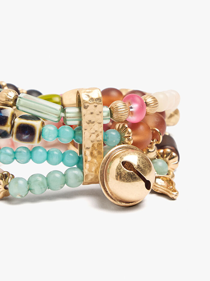 Seramik Boncuklu Elastik Bileklik