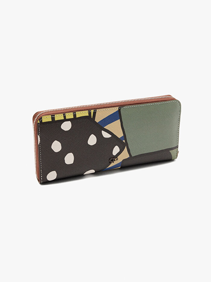 Dokulu Desenli Cüzdan