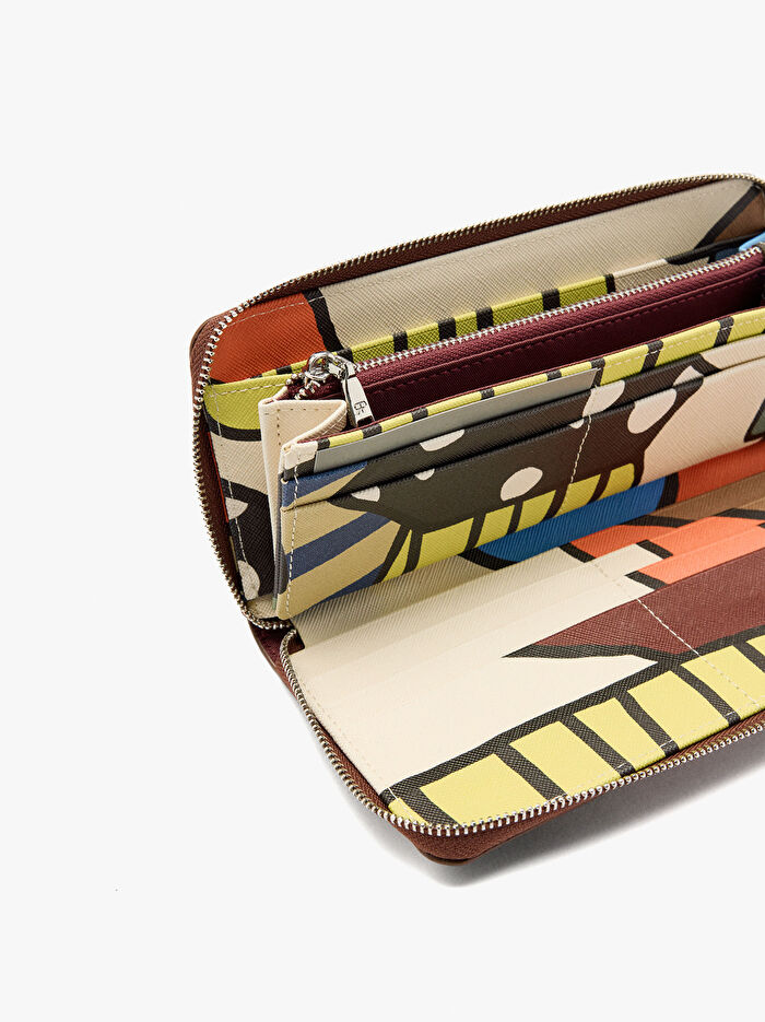 Dokulu Desenli Cüzdan