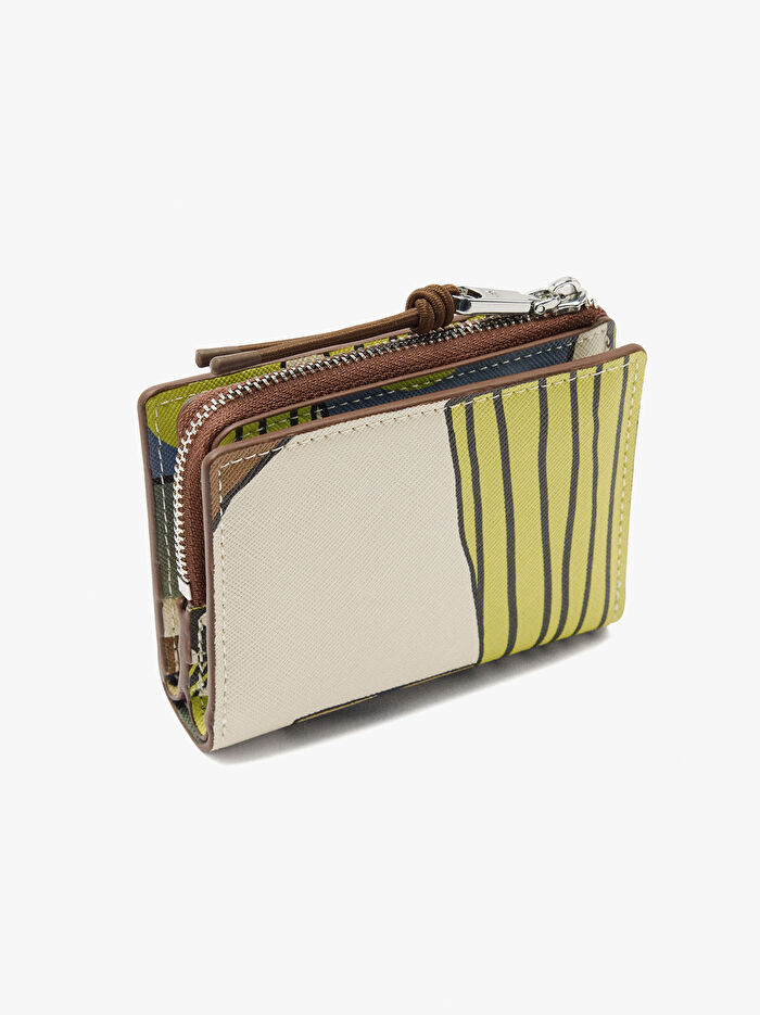 Dokulu Desenli Cüzdan