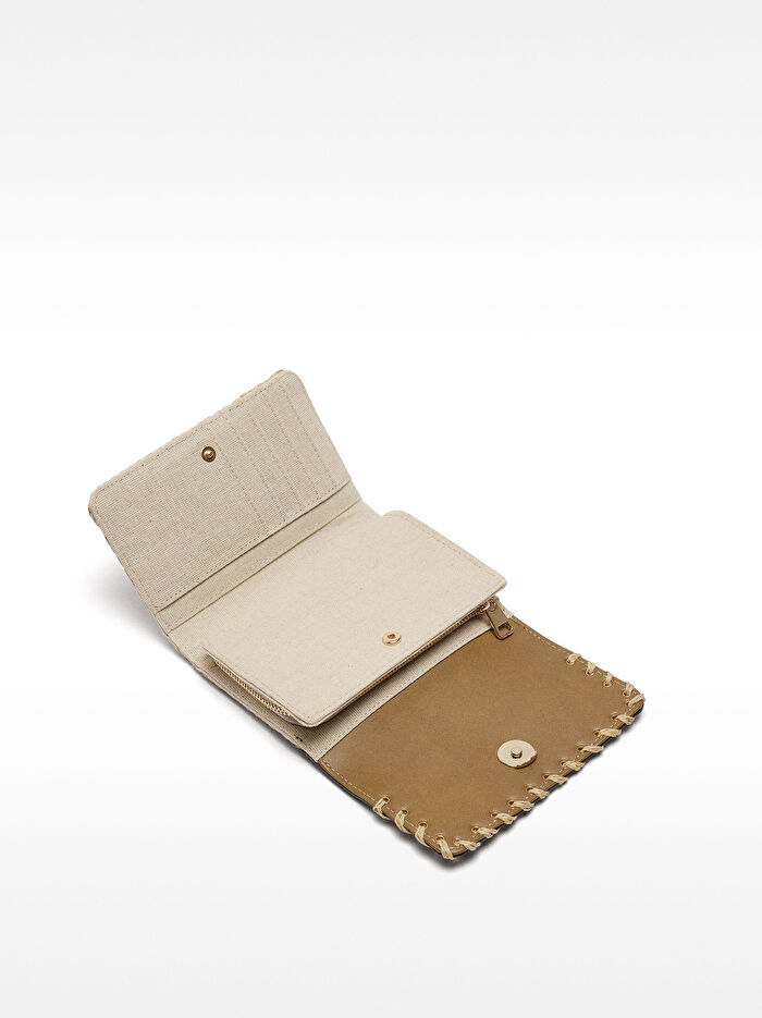 Kapaklı Hasır Cüzdan