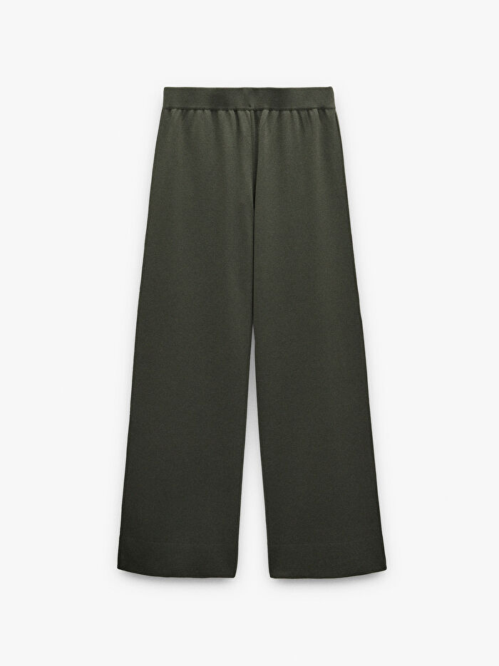 Beli Lastikli Triko Pantolon