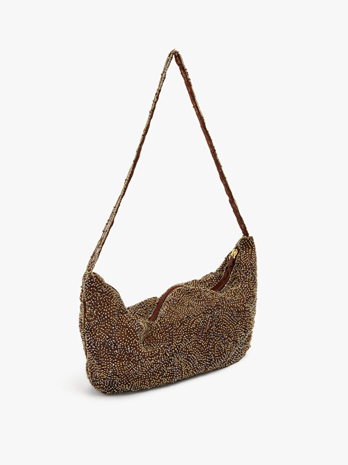 Boncuklu Party Çanta