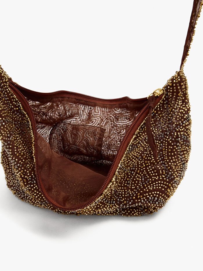 Boncuklu Party Çanta