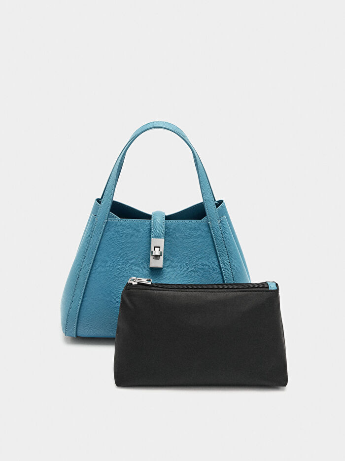 İç Cepli Tote Çanta