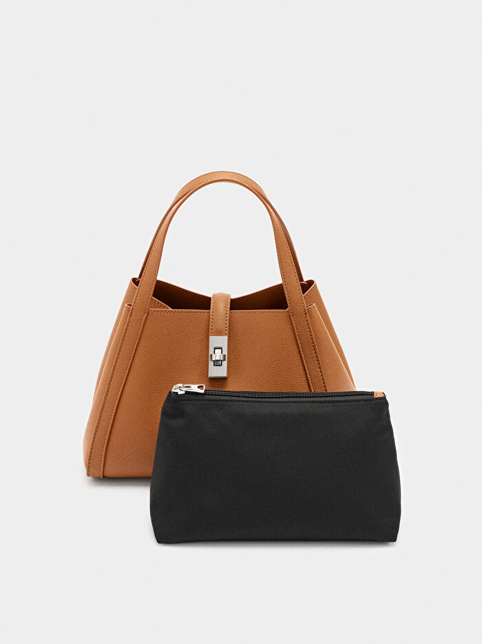 İç Cepli Tote Çanta