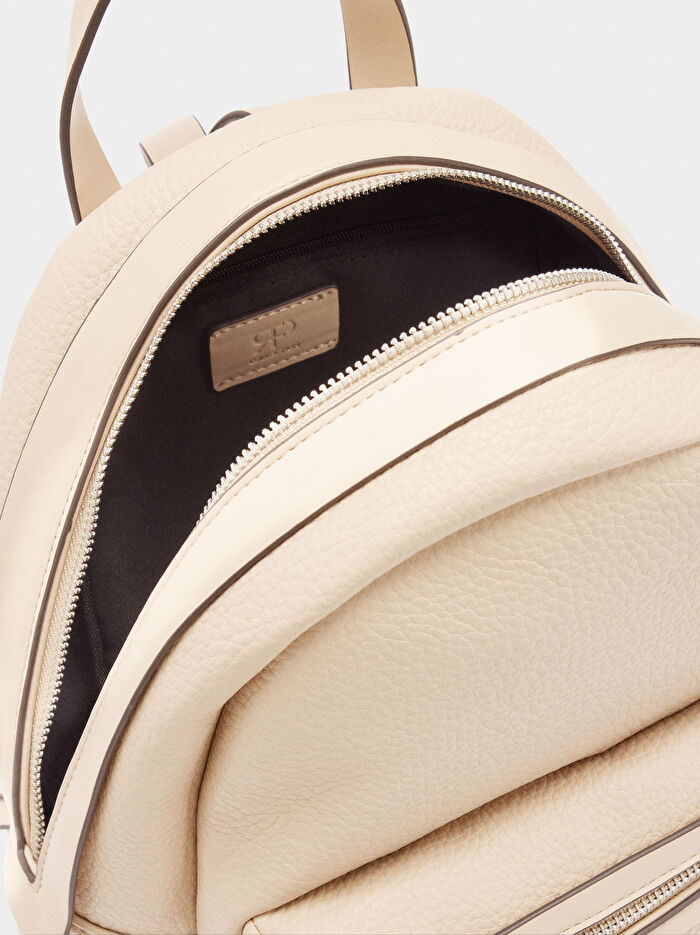 Deri Efektli Basic Sırt Çantası