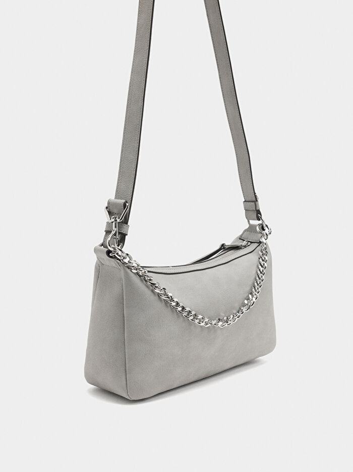 Deri Görünümlü Omuz Çantası