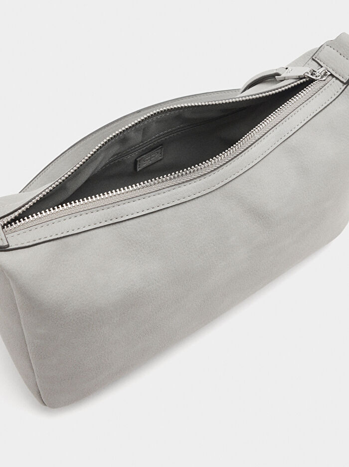 Deri Görünümlü Omuz Çantası