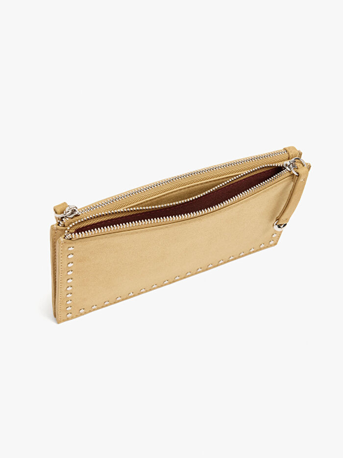 Zımba Detaylı Kalpli Cüzdan