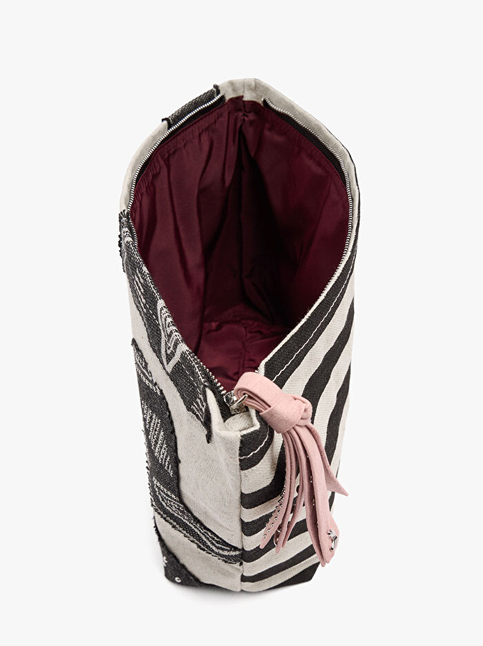 Jakarlı Makyaj Çantası