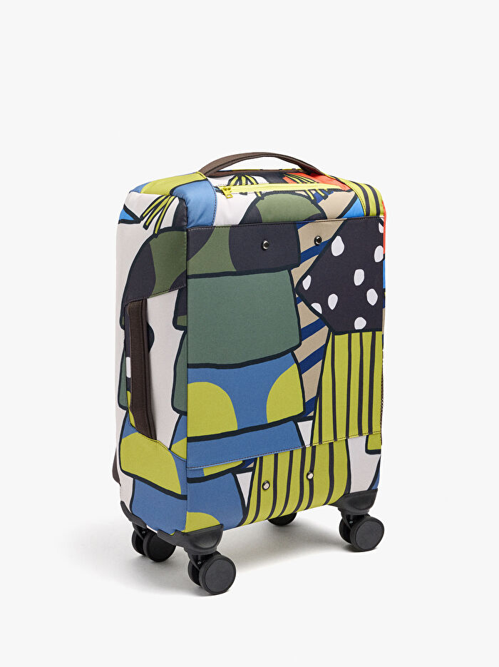 Desenli Teknik Kumaş Seyahat Valizi