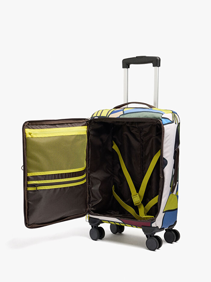 Desenli Teknik Kumaş Seyahat Valizi