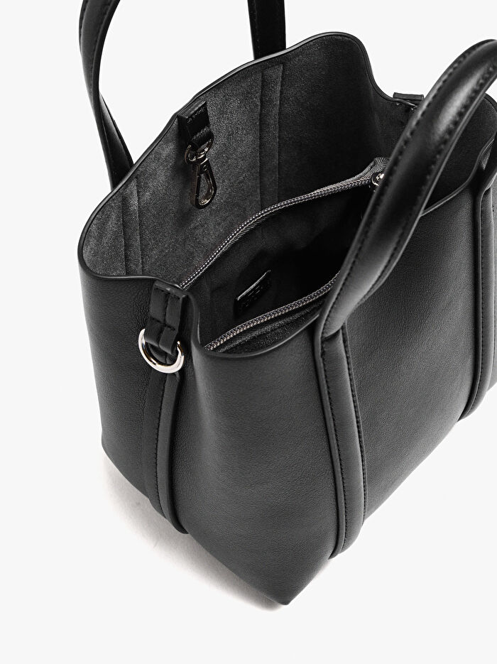 Çapraz Askılı Tote Çanta