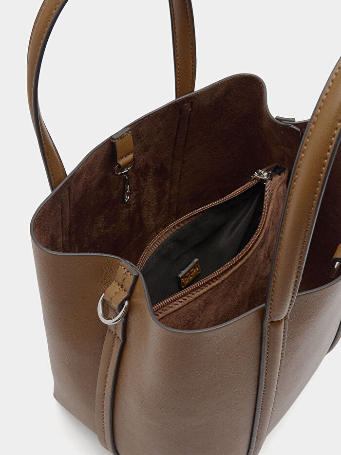 Çapraz Askılı Tote Çanta