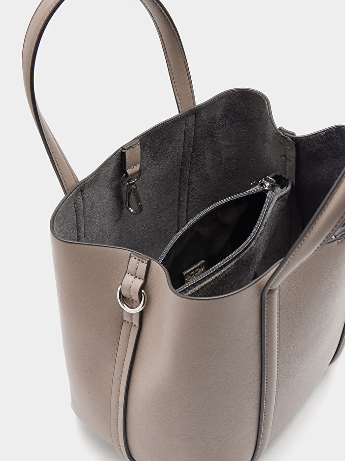 Çapraz Askılı Tote Çanta