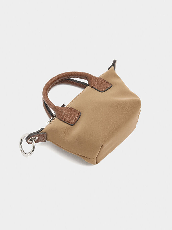 Charm'lı Yumuşak Dokulu Omuz Çantası