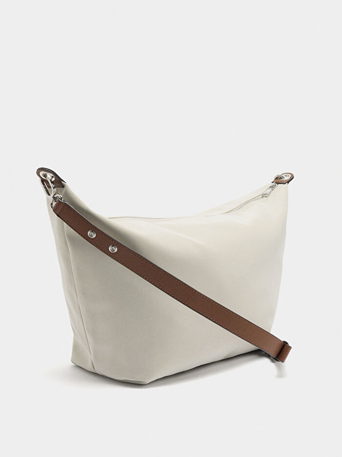 Charm'lı Yumuşak Dokulu Omuz Çantası