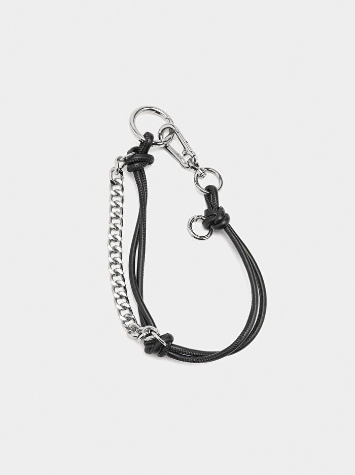 Charm'lı Teknik Kumaş Shopper Çanta