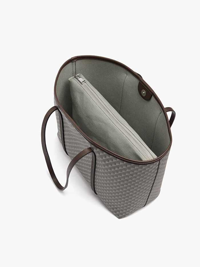 İçi Çıkarılabilir Desenli Shopper Çanta