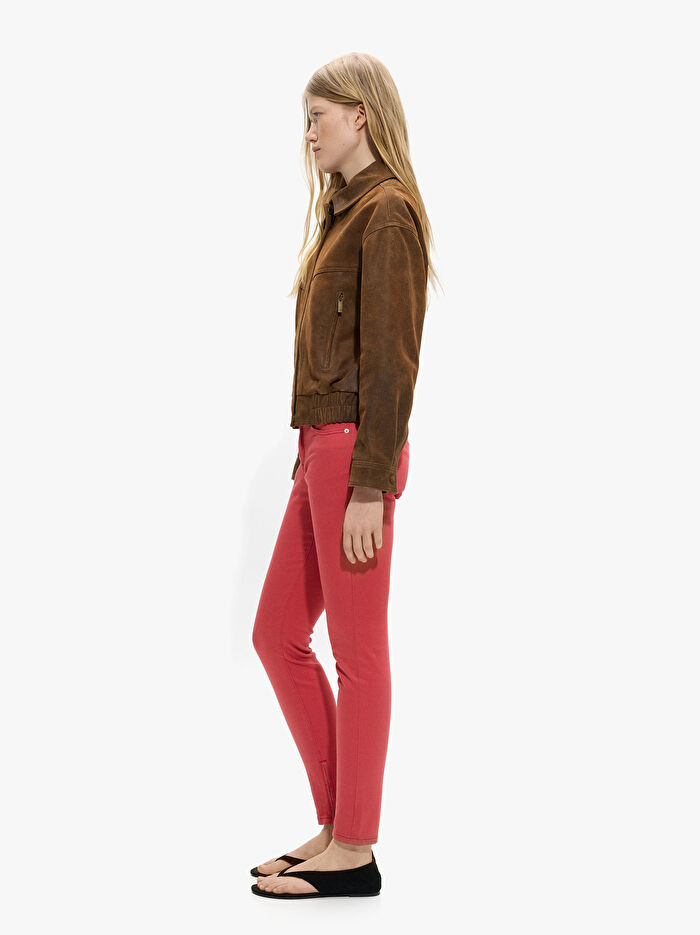 Fermuar Detaylı Denim Pantolon