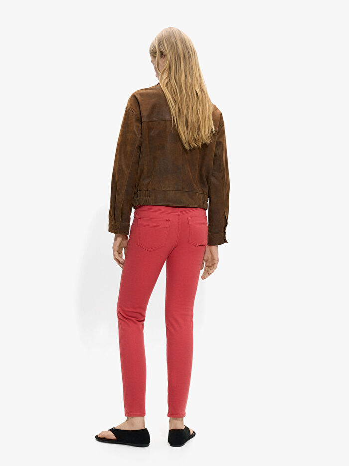 Fermuar Detaylı Denim Pantolon