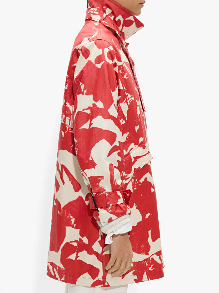 %100 Pamuk Mumlu Desenli Yağmurluk