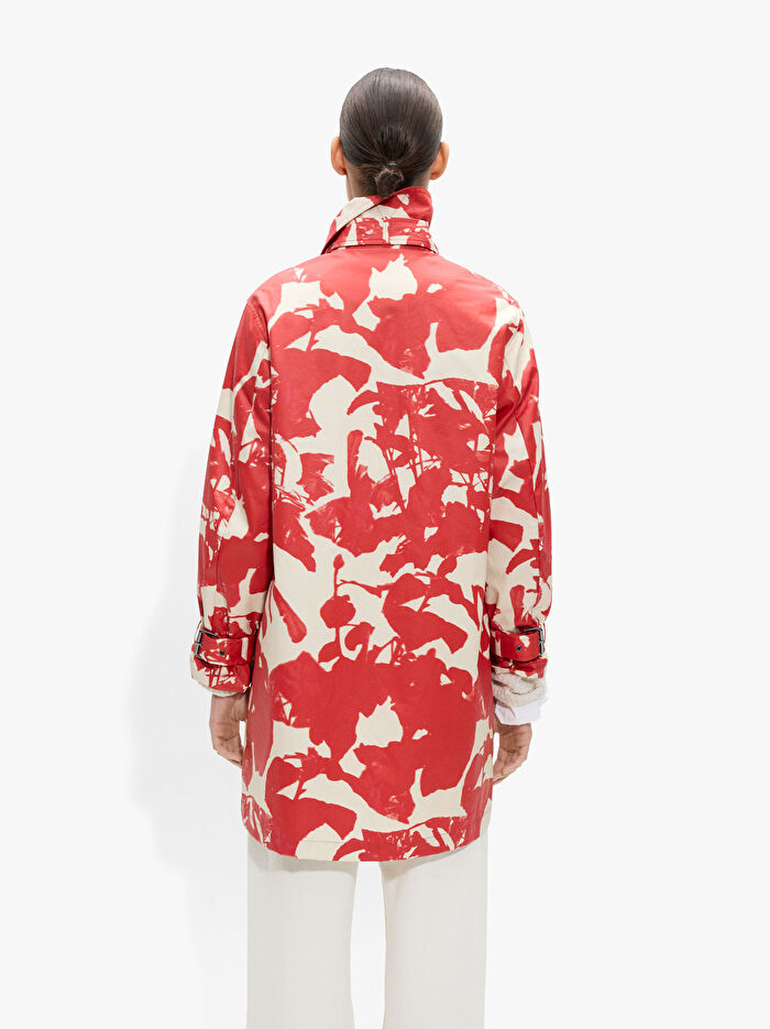 %100 Pamuk Mumlu Desenli Yağmurluk