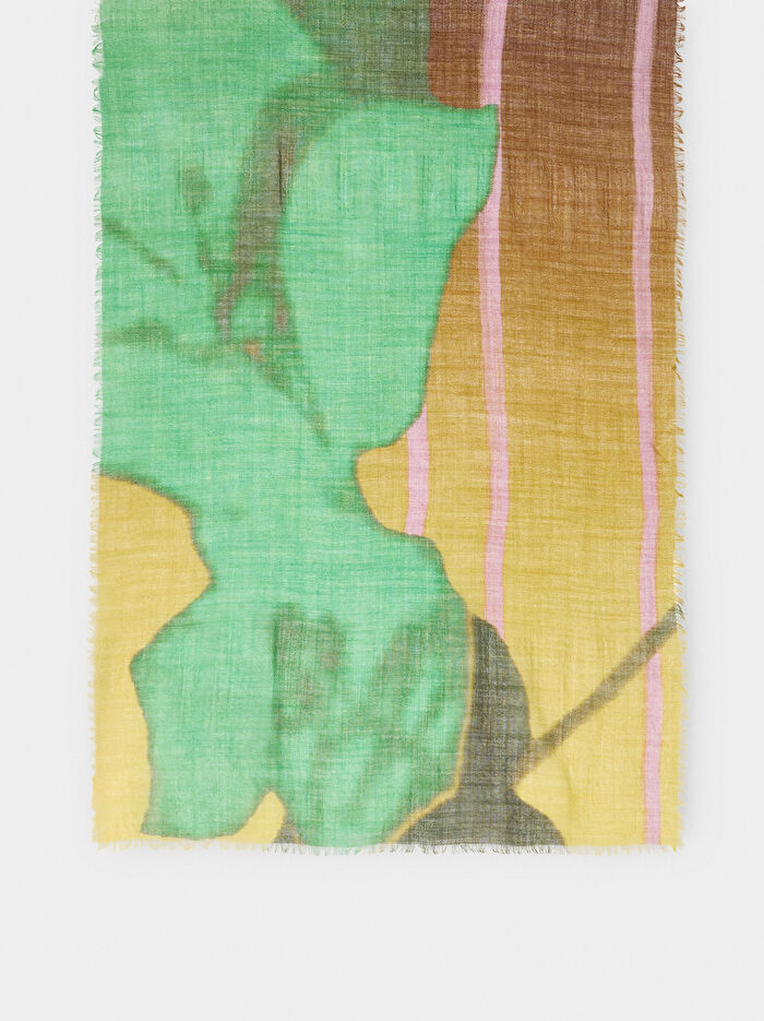 Desenli Şal %100 Yün