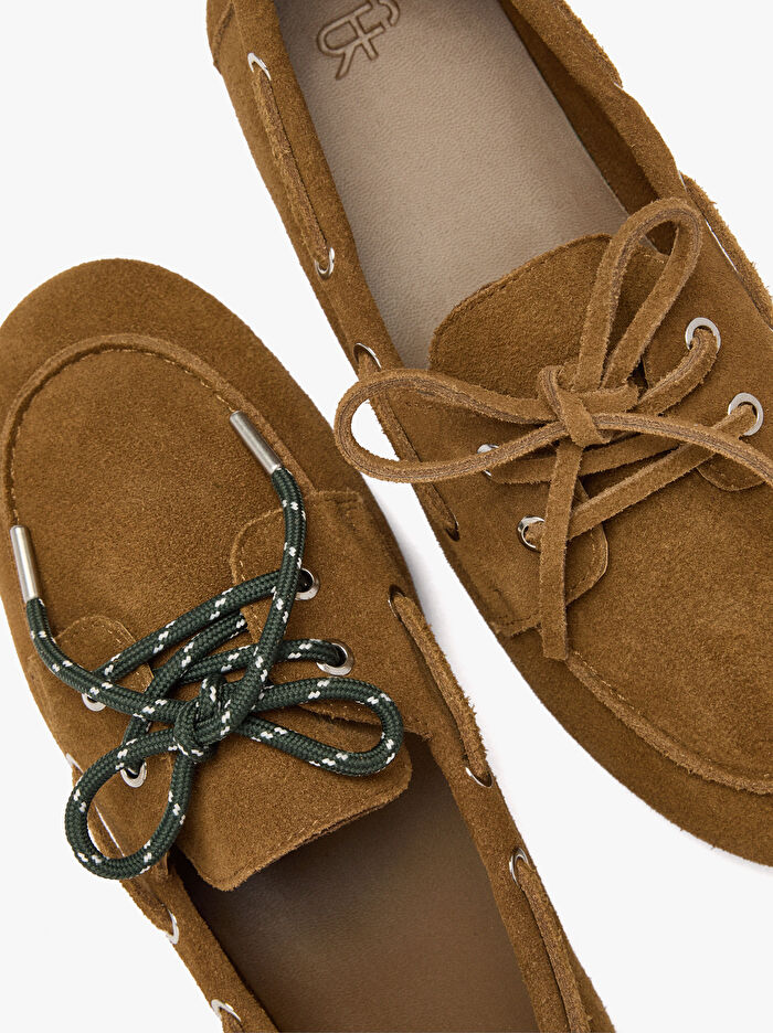 Çift Bağcıklı Deri Makosen