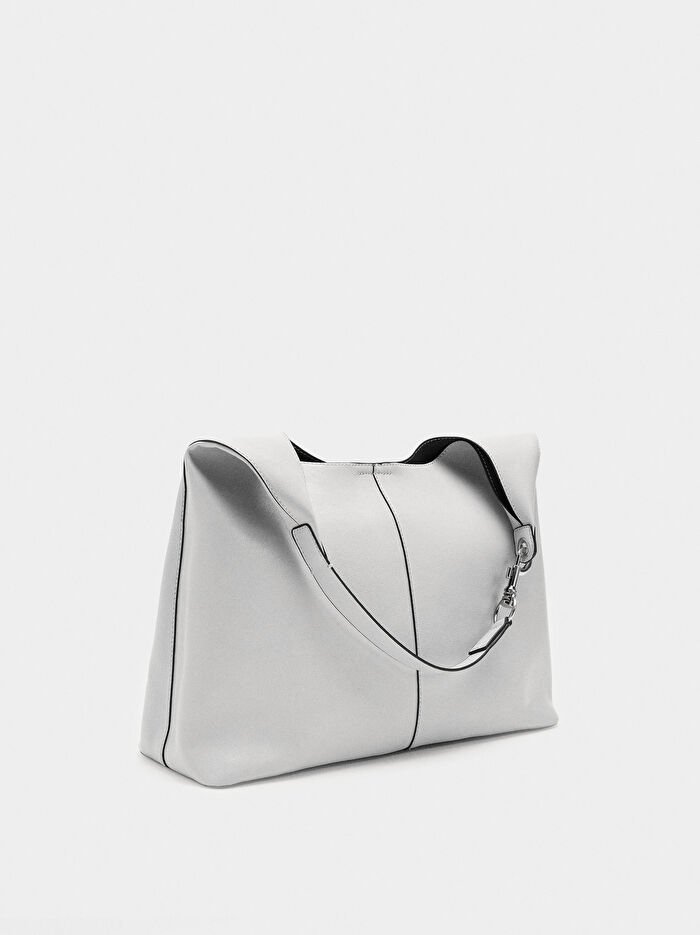 Düz Hobo Tarzı Çanta