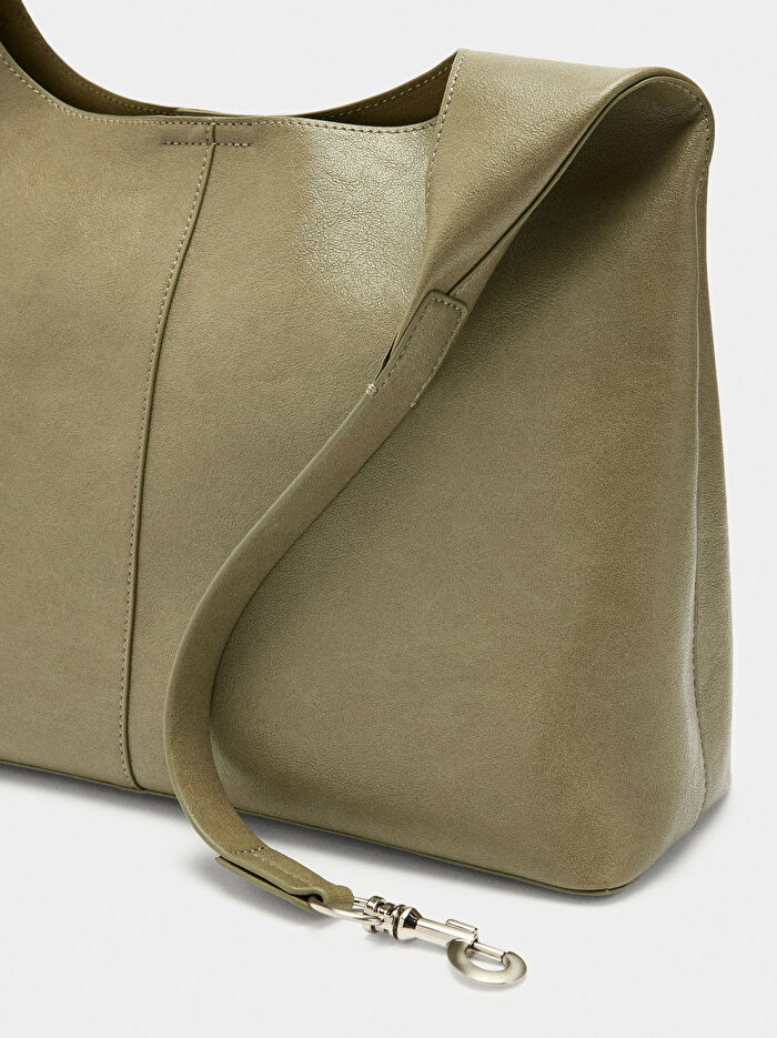 Düz Hobo Tarzı Çanta