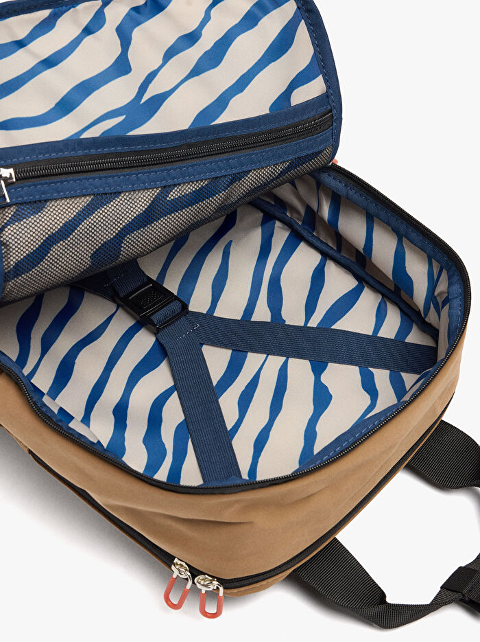 Teknik Kumaş Kabin Boy Sırt Çantası