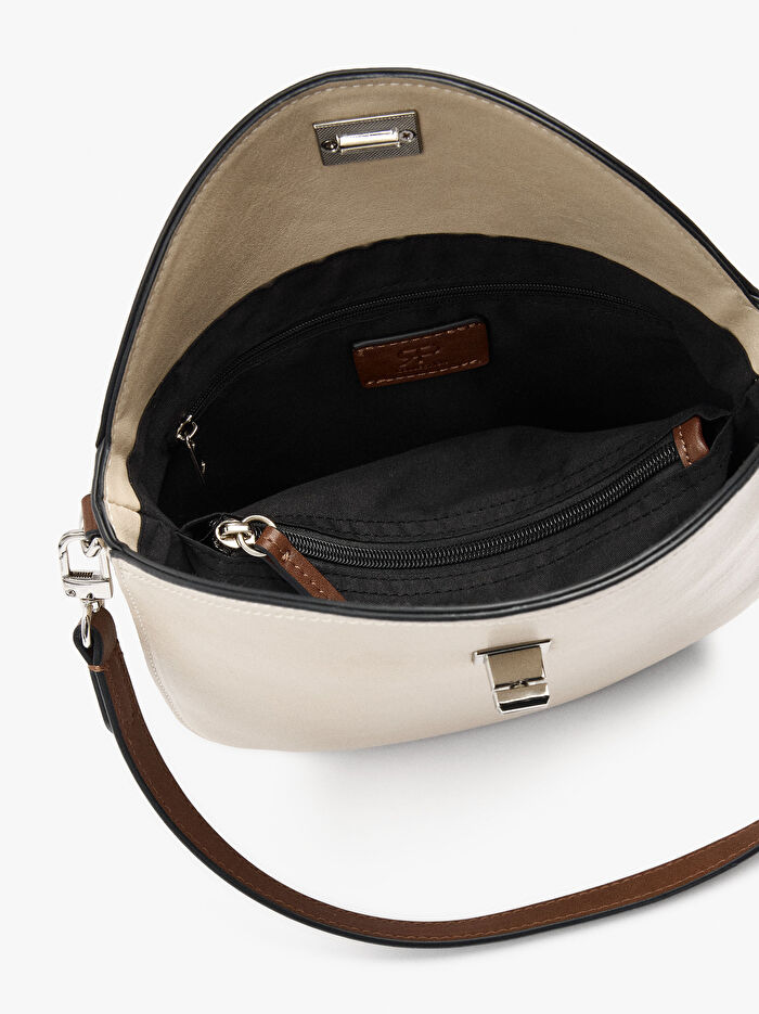 Kapaklı Çapraz Askılı Çanta