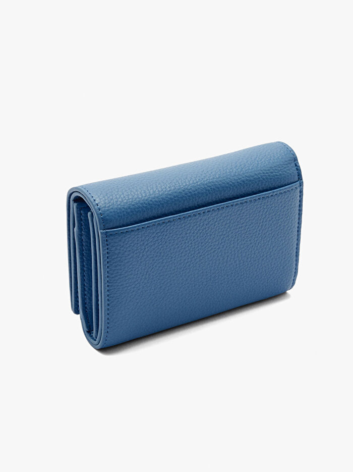 Dokulu ve Kapaklı Cüzdan