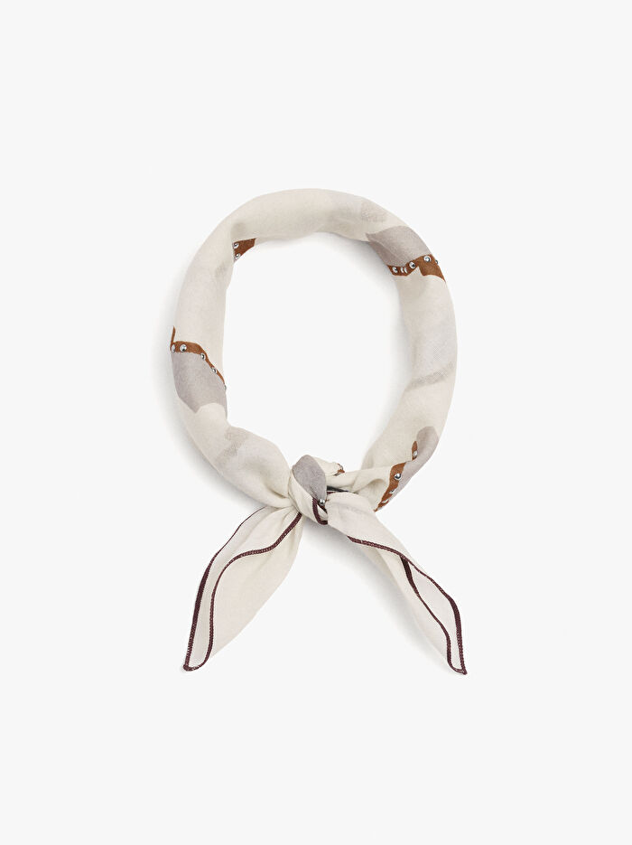 Desenli %100 Pamuk Fular