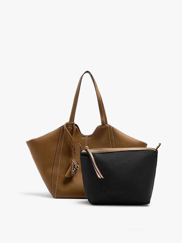 İçi Çıkarılabilir Shopper Çanta