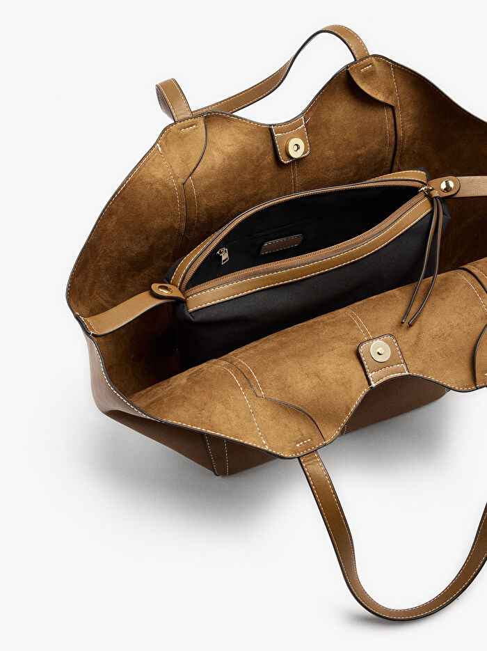 İçi Çıkarılabilir Shopper Çanta