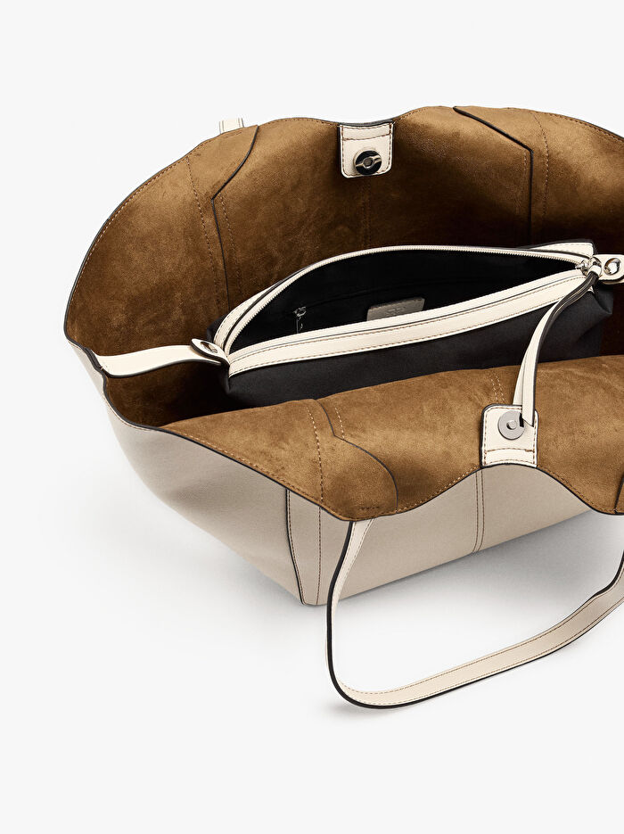 İçi Çıkarılabilir Shopper Çanta