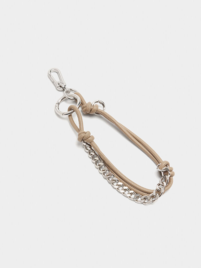 Charm'lı Dokulu Shopper Çanta